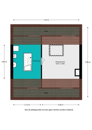 Plattegrond - Kuringen 19, 4761 VB Zevenbergen - Kuringen 19 - 2e verdieping - 2D.jpg